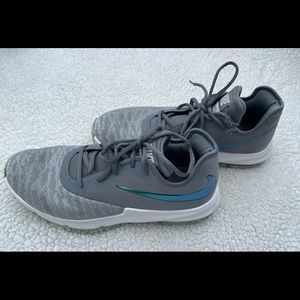 NIKE GREEN/GRAY BASKETBALL SHOES , SIZE 8.5